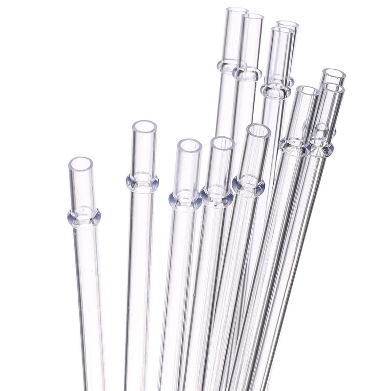 DAKOUFISH 11 Inch Clear Reusable Thick Tritan Plastic Replacement Drinking Straws Extra Long for 24oz & 40oz Mason Jar Tumblers,Dishwasher safe,Set of 12 Pcs Straws with Cleaning Brush (11inch, Clear) Transparent 11 Inch (Pack of 12) - NewNest Australia