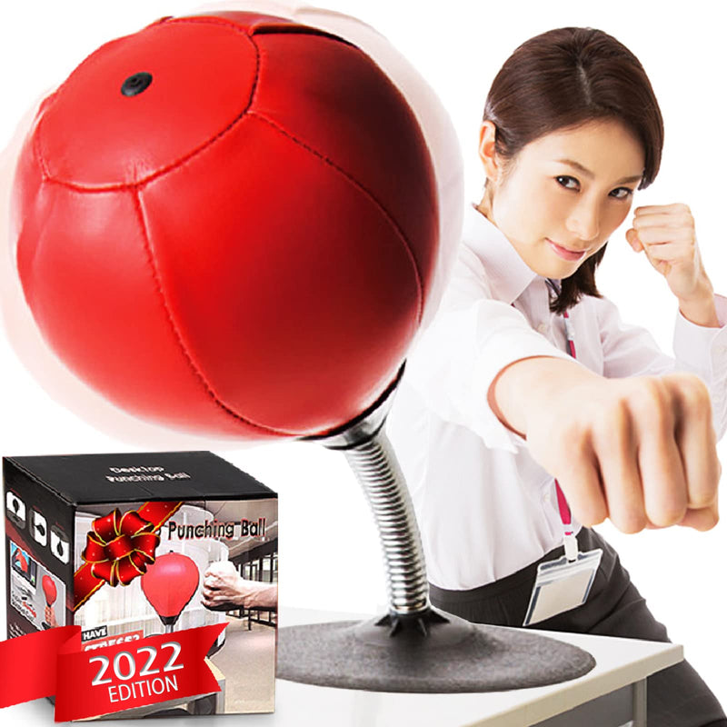 CozyBomB Free Standing Desktop Punching Bag - Stress Buster Relief with Stand - XMas Gift Boxing Punch Ball with Suction Cup to Reflex Strain and Tension Toys for Boys Father Kids Office Co-Worker - NewNest Australia