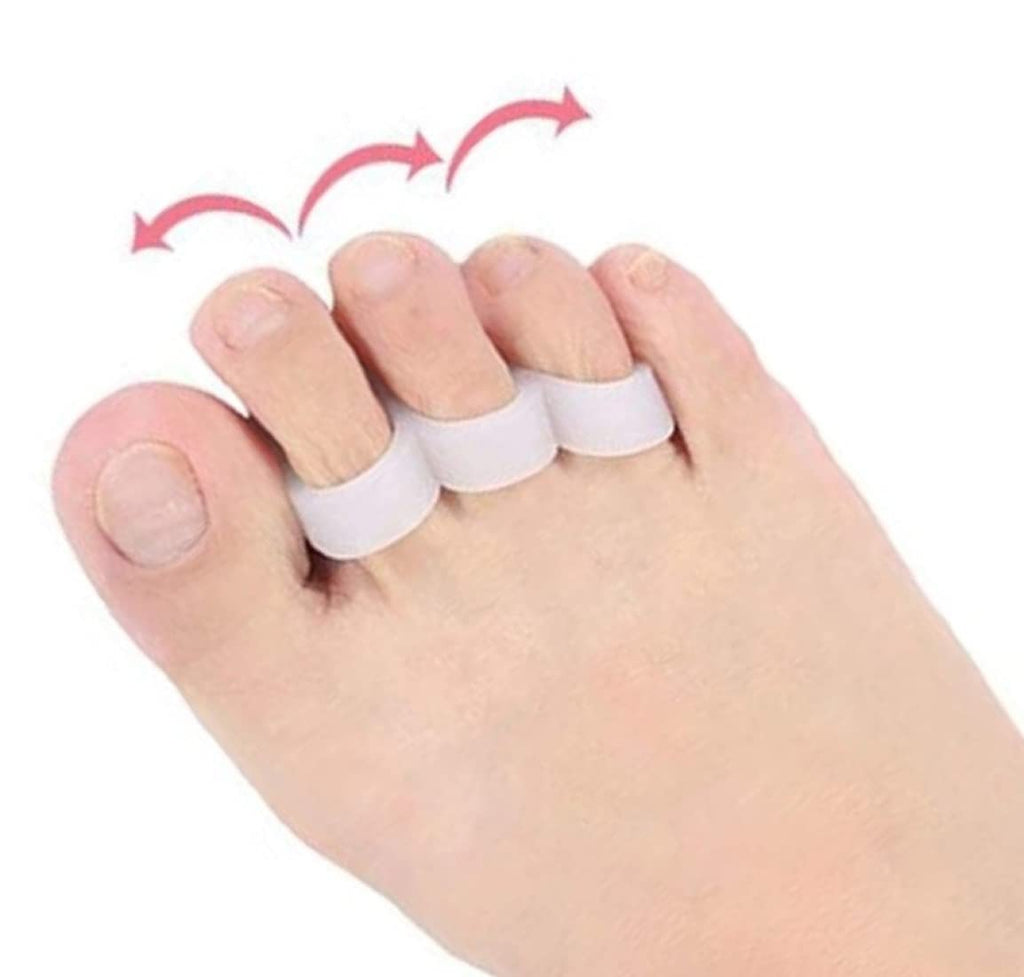 Pedimend Hammer Toe Straightener (1PAIR) - Triple Loop Toe Separator for Overlapping Toes - Pain Relief for Curled Toe - Straightened Bent Toes - Prevent Corns/Blisters - Unisex - Foot Care - NewNest Australia