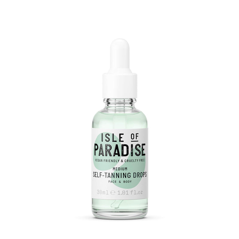 Isle of Paradise Fake Tan Drops Medium (30 ml) Add Self Tanning Drops to Skin Care Natural Ingredients & Vegan - NewNest Australia