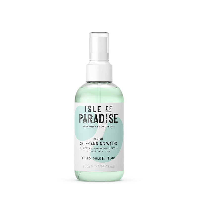 Isle of Paradise Fake Tan Water Medium (200 ml) Hydrating Self Tanning Water Natural Ingredients & Vegan - NewNest Australia