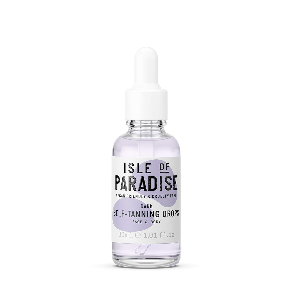 Isle of Paradise Fake Tan Drops Dark (30 ml) Add Self Tanning Drops to Skin Care Natural Ingredients & Vegan - NewNest Australia