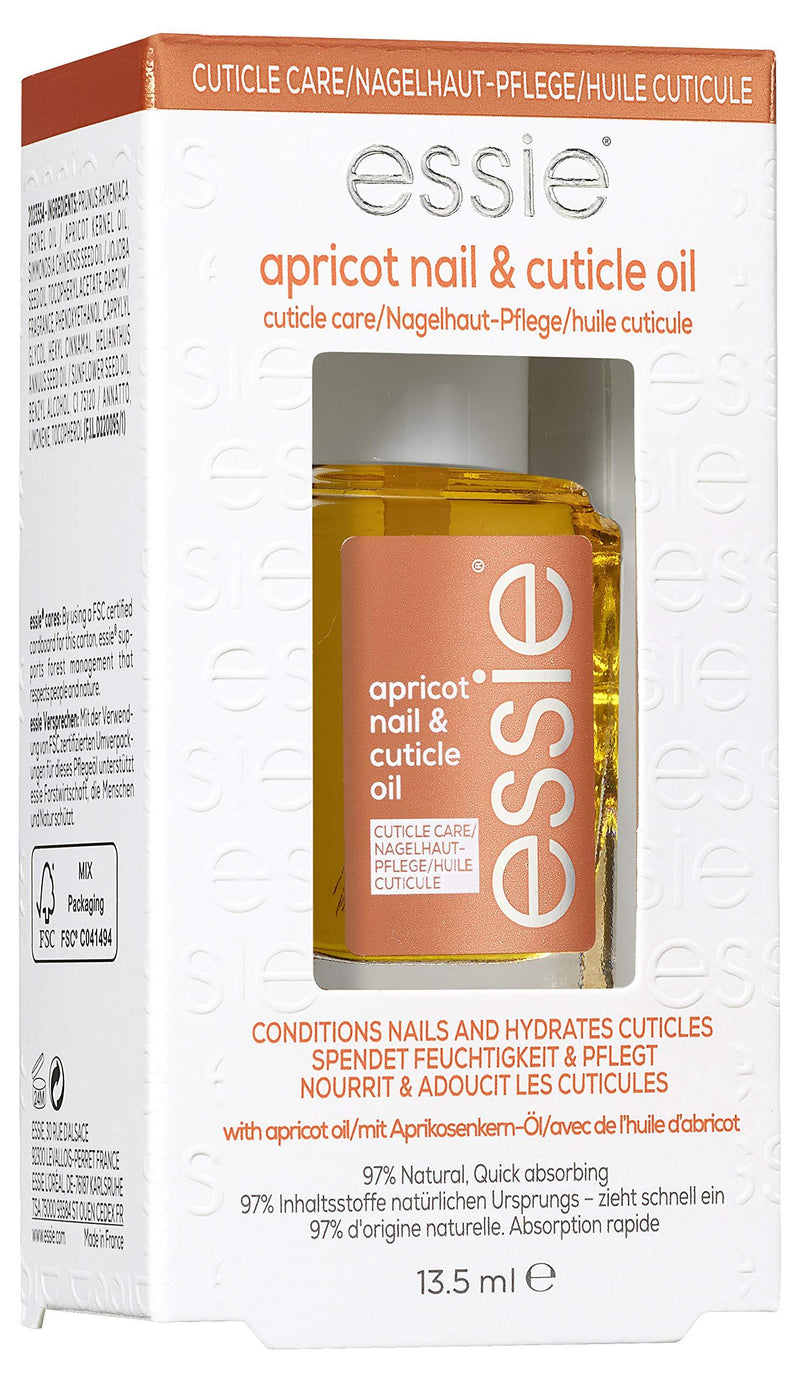 essie Nail Care Cuticle Apricot Oil, Nourishing, Softening, Moisturizing Treatment, Heal and Repair At Home Manicure Oil 13.5 ml - NewNest Australia