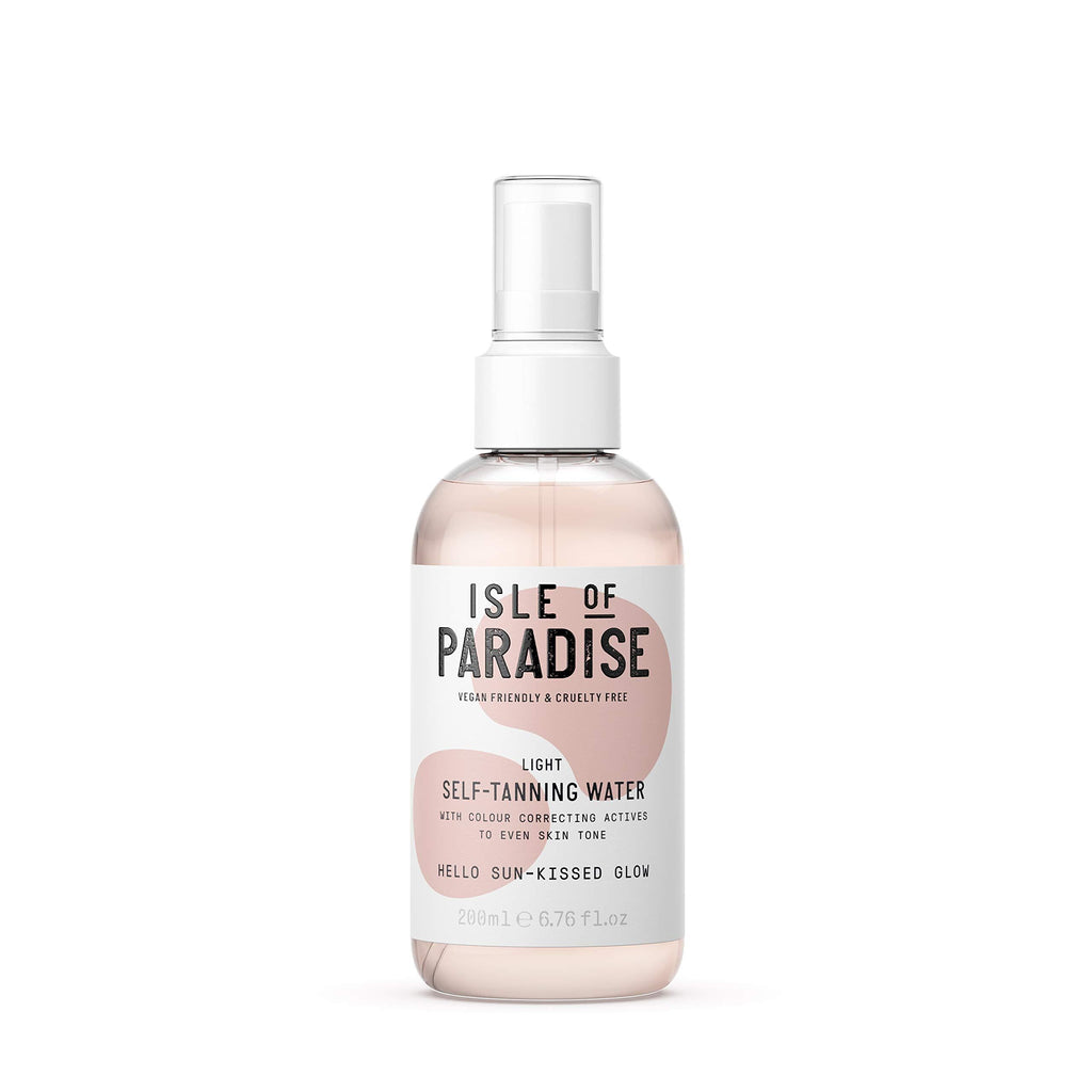 Isle of Paradise Fake Tan Water Light (200 ml) Hydrating Self Tanning Water Natural Ingredients & Vegan - NewNest Australia