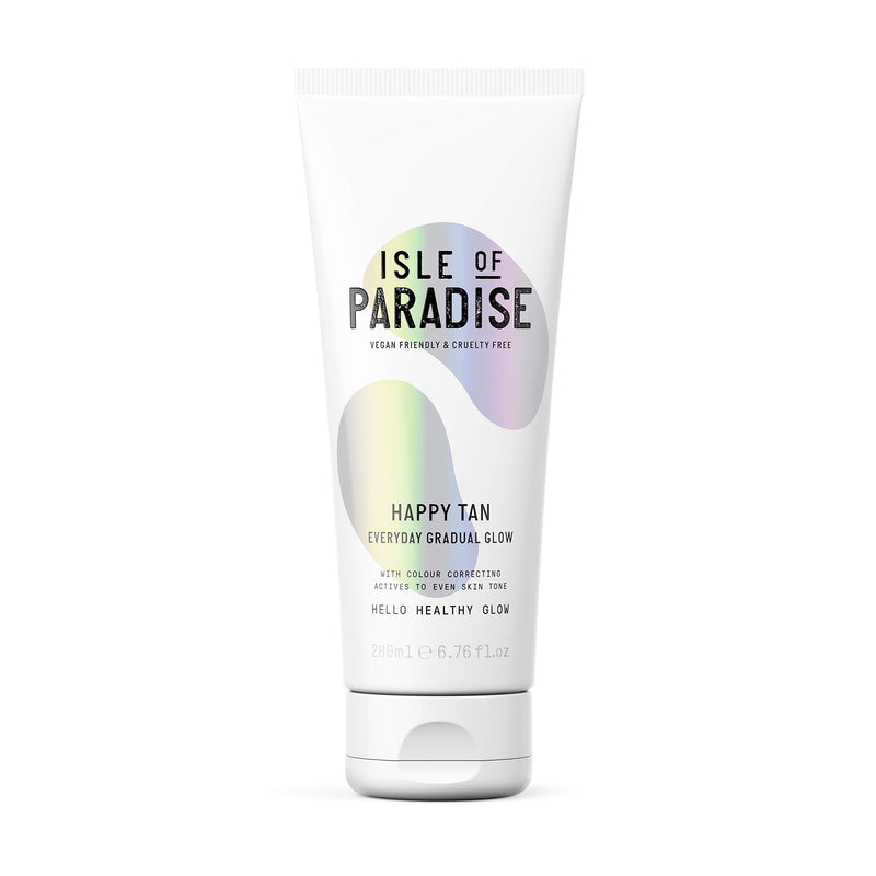 Isle of Paradise HAPPY TAN Fake Tan Lotion (200 ml) Gradual Self Tanning Skin Care Natural Ingredients & Vegan - NewNest Australia