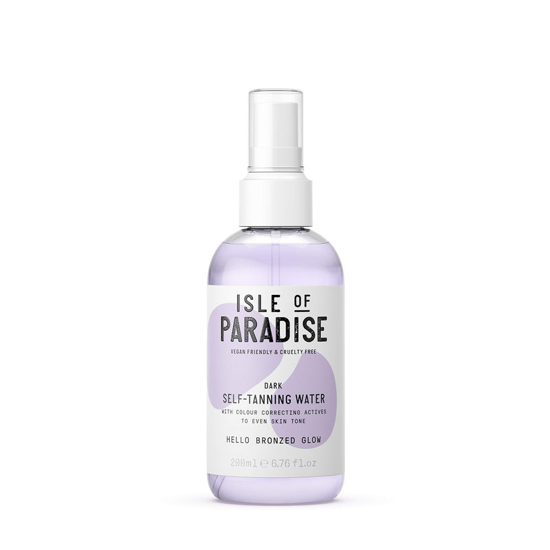 Isle of Paradise Fake Tan Water Dark (200 ml) Hydrating Self Tanning Water Natural Ingredients & Vegan - NewNest Australia