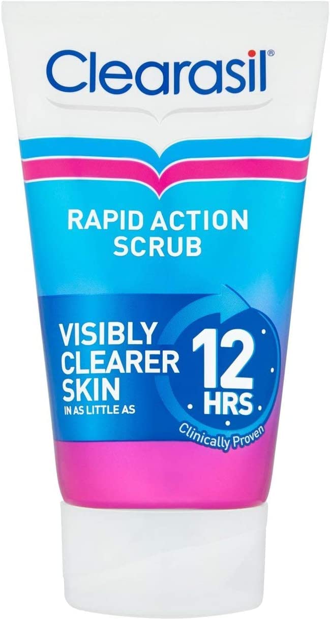 Clearasil Rapid Action Exfoliating Scrub, For Acne Prone Skin, Unclog Pores, Reduces Blackheads, Pimples & Excess Oil, Everyday Spots Prevention, 125 ml - NewNest Australia
