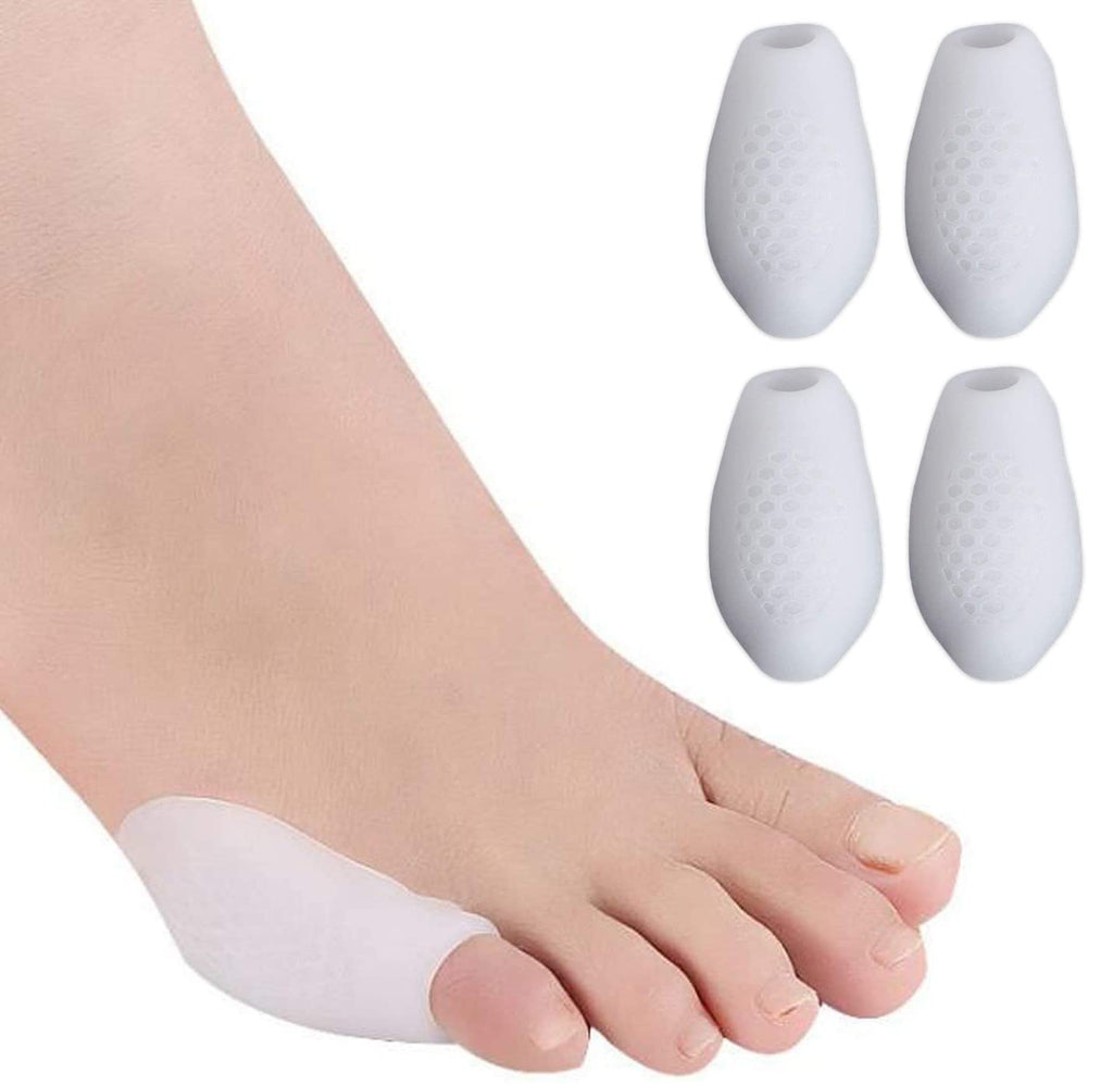 PEDIMEND Silicone Gel Little Toe Sleeves - Bunionette Pads (2PAIR - 4PCS) - Tailors Bunion Pain Relief - Helps to Relieve Pressure on Tailor's Bunion - Bunions Treatment - Unisex - Foot Care - NewNest Australia