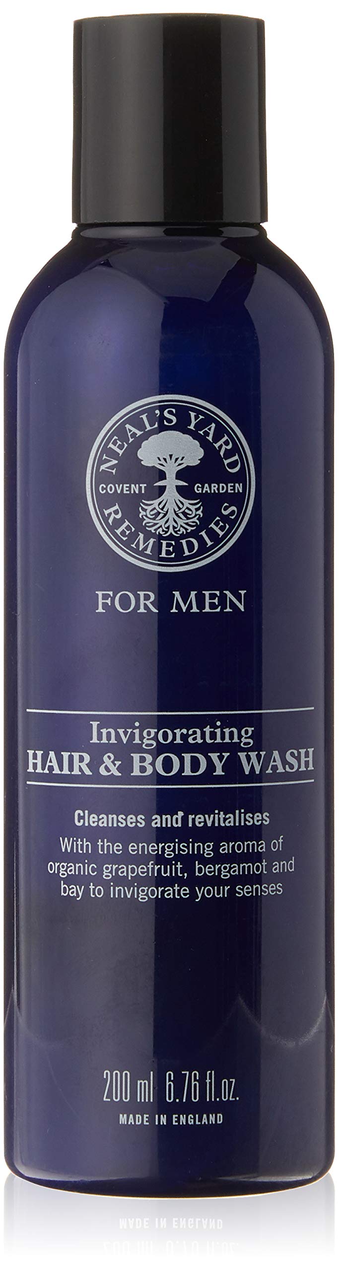 Neal's Yard Remedies | Invigorating Hair & Body Wash | Gifts for Men | Certified Organic Bergamot & Grapefruit Fragrance | Revitalises The Mind | 200ml - NewNest Australia