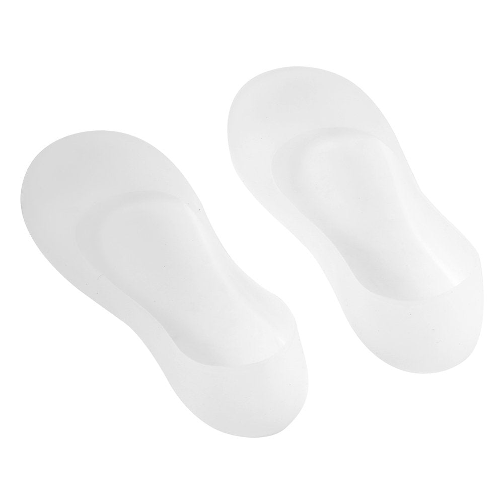 1Pair Full Length Silicone Moisturizing Socks Cracked Foot Care Protector Soft Silicone Gel SPA Deep Moisturising Full Foot Socks for Dry Hard Cracked Skin White(L) L - NewNest Australia