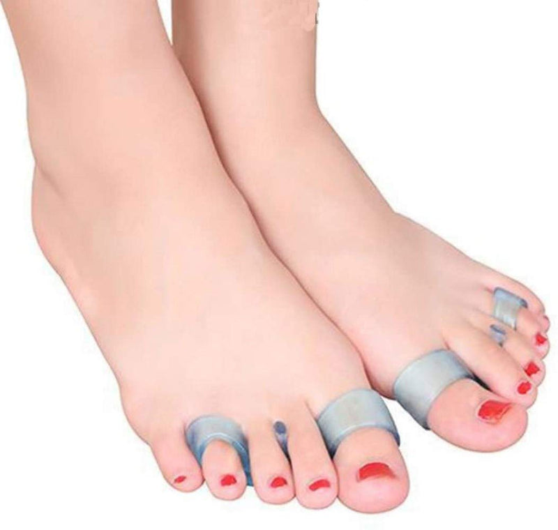 Pedimend™ 2 Pairs Silicone Gel Hammer Toe Straighteners | Soft Gel Toe Spacers Spreaders Stretchers | Correct Bent Toes | Bunion Pain Relief Separators | for Athlete Foot Claw Toes Yoga Feet - NewNest Australia