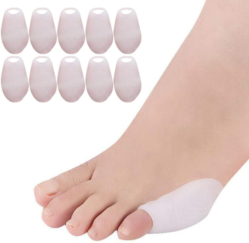 Pedimend™ Tailors Bunion Relief Gel Pads - 10 Pieces | Small Toe Gel Separators | Pinky Toe Straightener Protector | Little Toe Guard Support | Bunionette Protector Guard Sleeve | Finger Stretcher - NewNest Australia