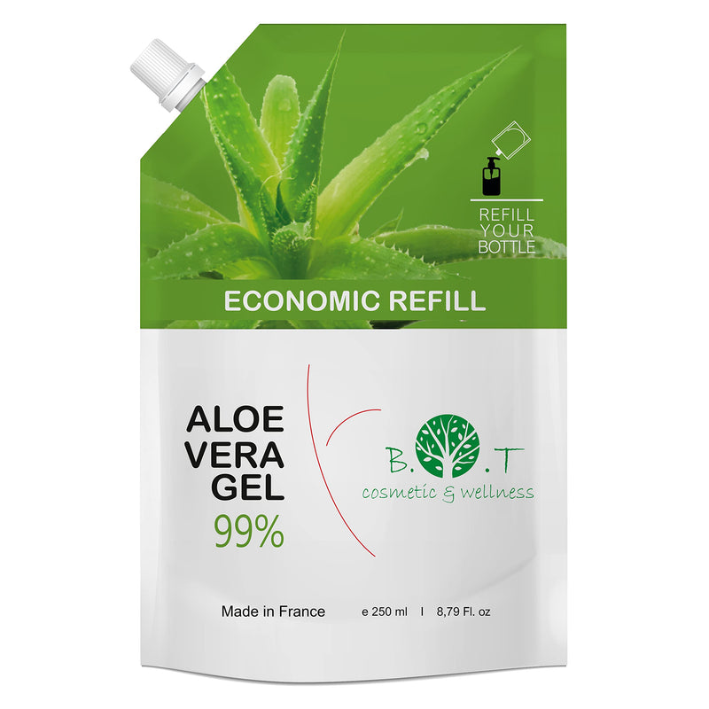 Aloe Vera Gel 99% Pure. Aloe Vera from the Canary Islands, Spain. 100% Natural Skin Care (Body and Face) and Hair Care. Family Saver Format 250 ml 8.8fl oz - NewNest Australia