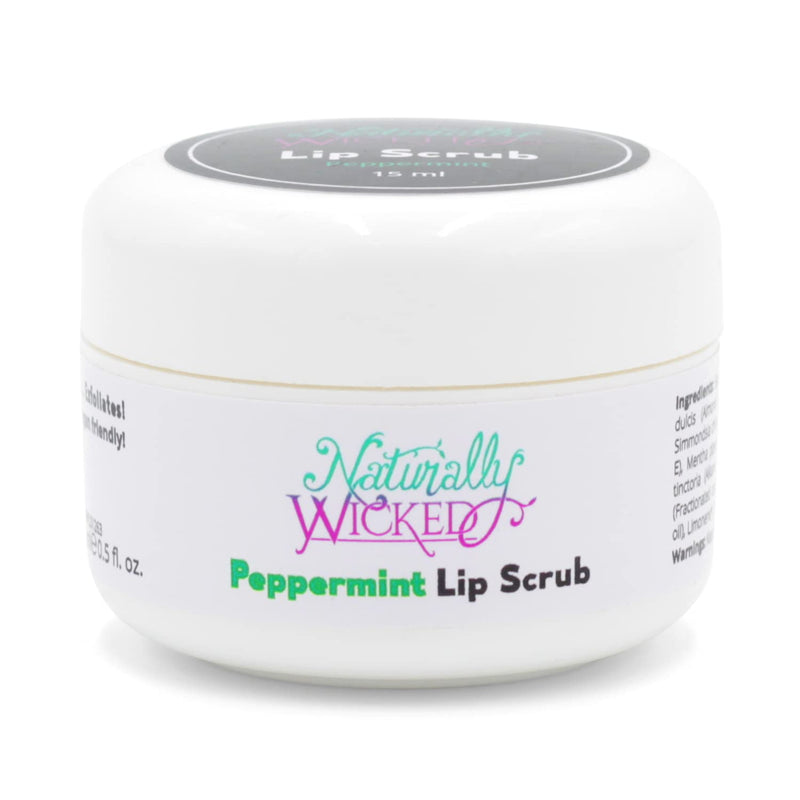 Naturally Wicked® Peppermint Lip Scrub 15ml | Natural, Vegan & Cruelty Free - NewNest Australia