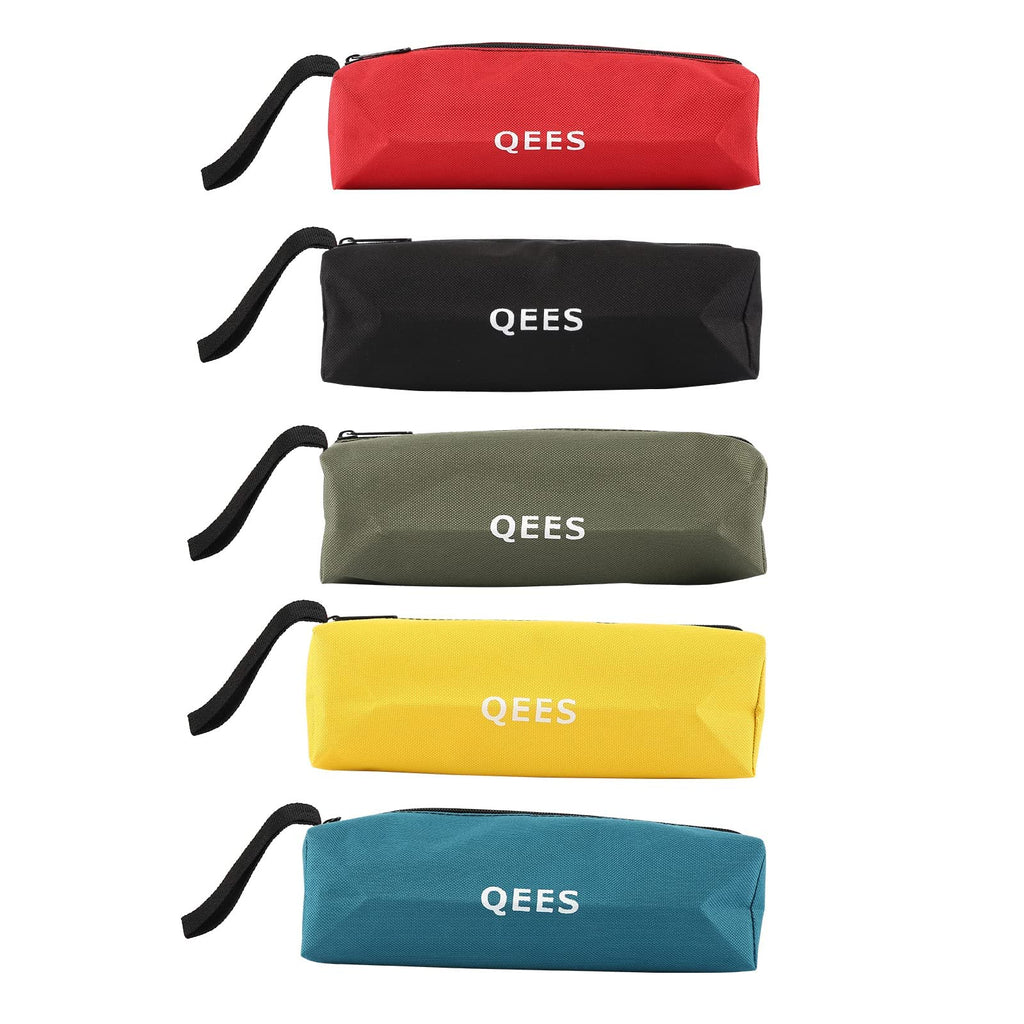 5 Pcs Small Tool Bags, Portable Canvas Zipper Tool Pouch Bag, Multi Tool Organiser Storage Pouch Bags Open Mouth for Pliers Wrench Screwdriver Utility Knife Scissors Pencil Storage (5 Colors) - NewNest Australia