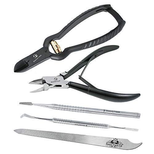 Ingrown Nail Clippers Set - Podiatry Instruments Kit of 5pcs - Professional Toe Nail Clipper Set - Ingrown Nail Nippers Clippers Nail Cutter Set Pedicure Tool Nail Pliers/Cutters Podiatry Instruments - NewNest Australia