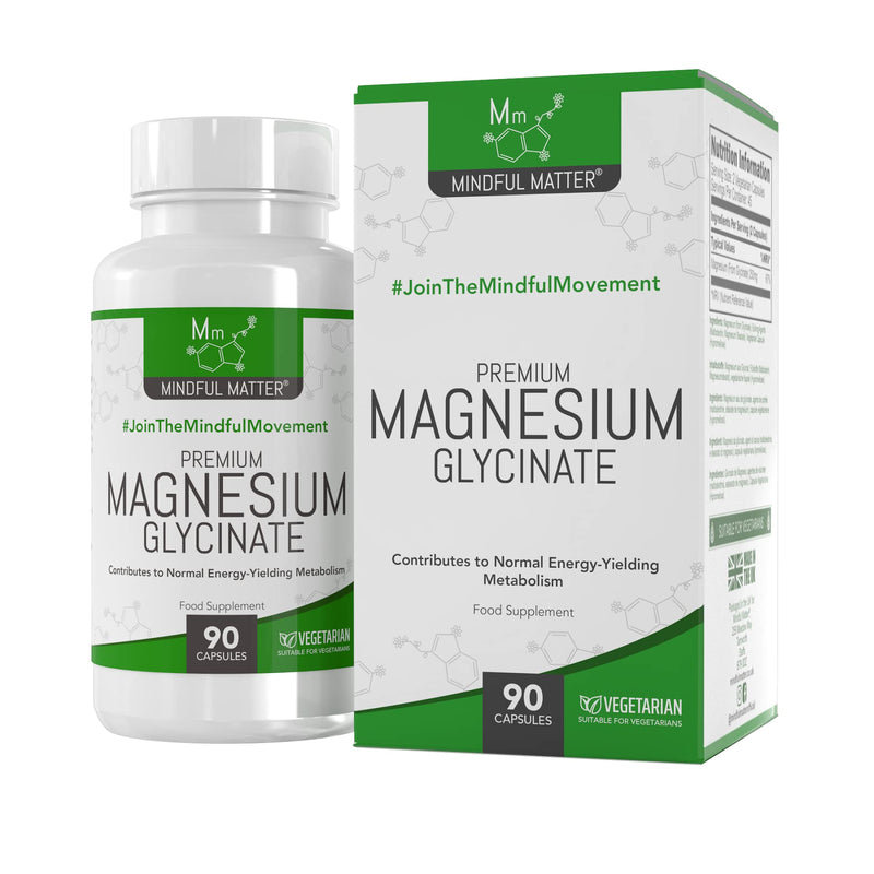 MM Magnesium Glycinate Capsules | 250mg of Magnesium per Serving | 90 Vegan Capsules | Best Absorbed Magnesium Supplement | Manufactured in ISO Licenced Facilities | Non-GMO, Dairy Free & Gluten Free - NewNest Australia