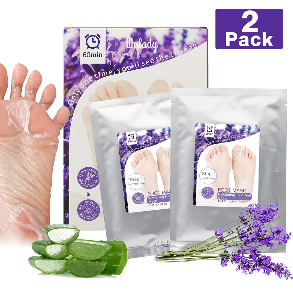 Foot Peeling Mask, Wolady Feet Peel Mask Exfoliating Socks Moisturizing Mask for Foot Care, Peeling Off Calluses & Dead Skin, Making Your Feet Smooth, 2 Pairs - NewNest Australia