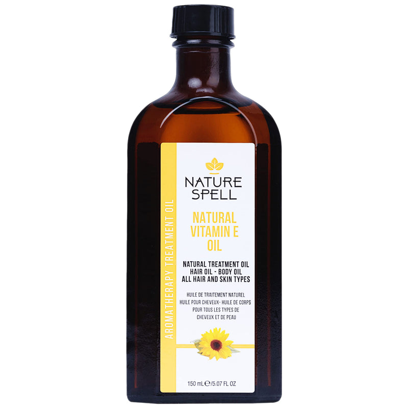 Nature Spell Vitamin E Oil for Hair & Skin 150ml – Treatment Hair Oil for Dry Damaged Hair – Skincare Oil to increase clarity, brightness, and softness – Made in the UK - NewNest Australia