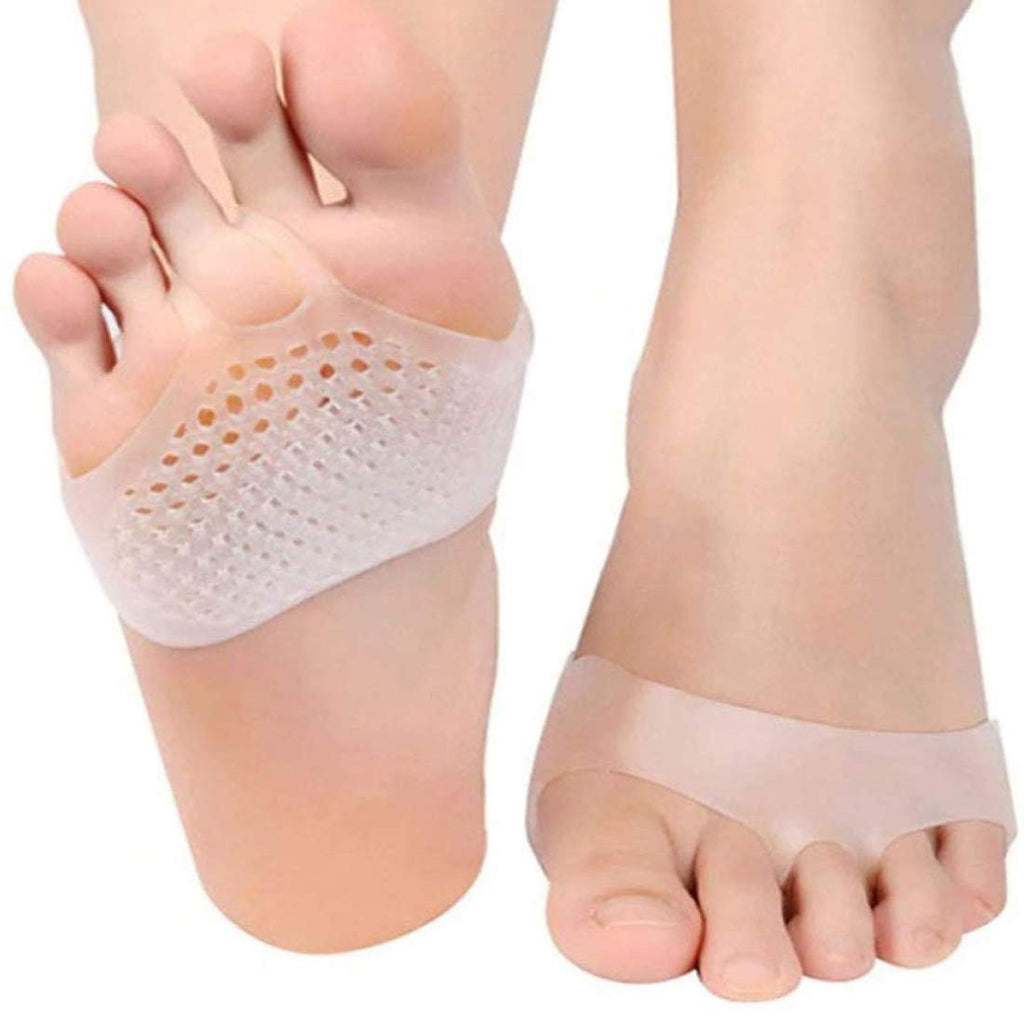 Pedimend New Material Metatarsal Pads Forefoot Pads, Ball of Foot Cushion Breathable & Soft Gel, Best for Diabetic Feet, Callus, Blisters, Ventilated Gel Pads Mortons Neuroma - 2 Pairs White - NewNest Australia