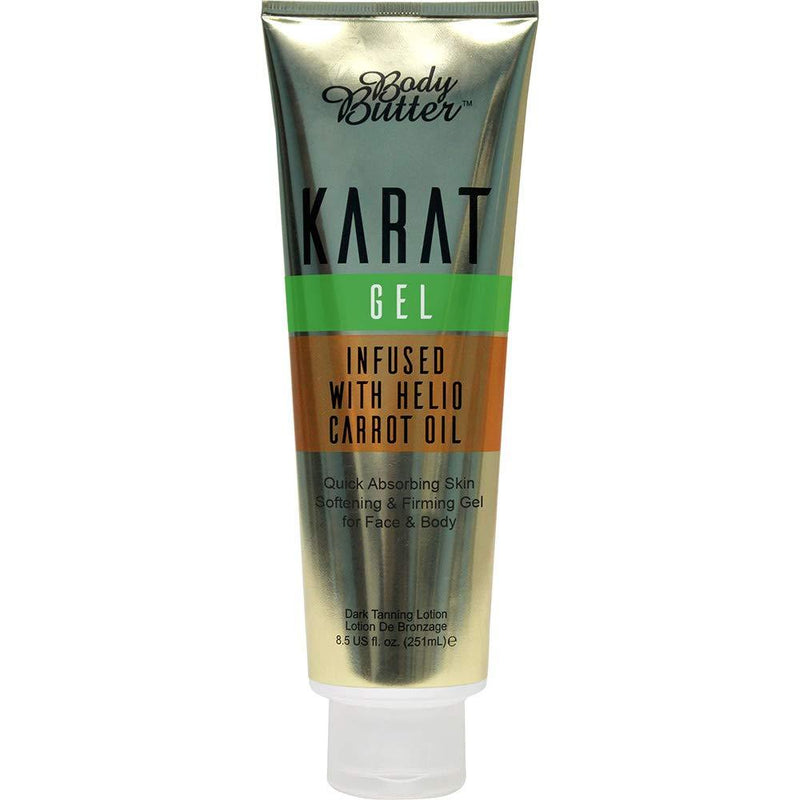 Body Butter Karat Gel Accelerator Tanning Lotion - Infused with Helio Carrot Oil (251ml) 251 ml (Pack of 1) - NewNest Australia
