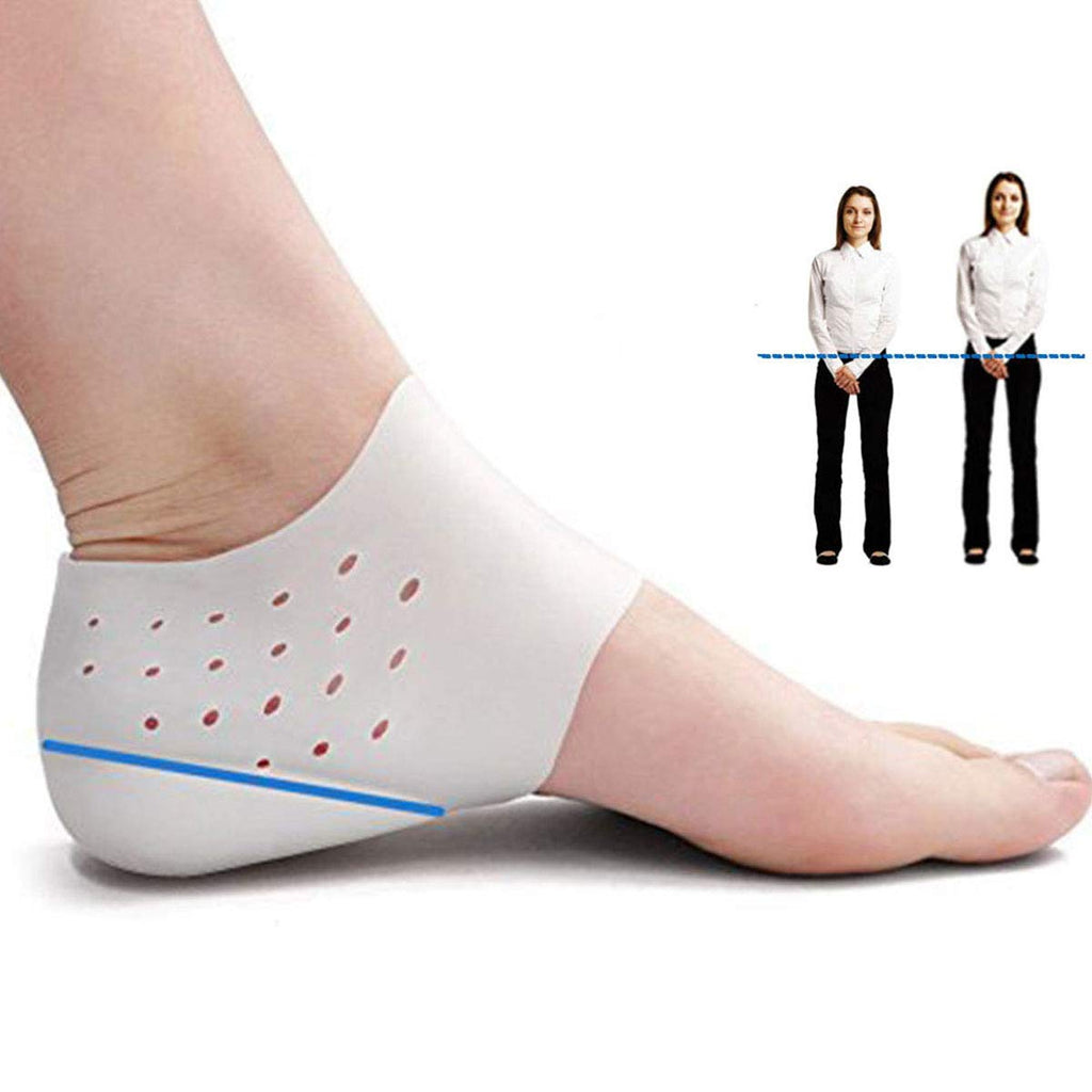 PEDIMEND Breathable Height Increasing Insole (1PAIR - 2PCS) | Invisible Heel Lift Pads | Can Be Use for Heel Cushioning, Heel Raise, Achilles Tendonitis, Plantar Fasciiitis | Foot Care White - NewNest Australia