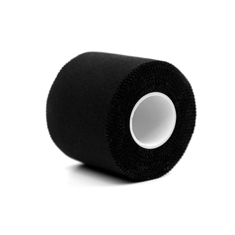 Zinc Oxide Tape 5cm x 10m Black 2 Rolls Sports Strapping Athletic Tape Inelastic Provide Maximum Support Fixed Joint Good Viscosity Hypoallergenic by SOONGO 5cm-10m(Pack of 2) - NewNest Australia