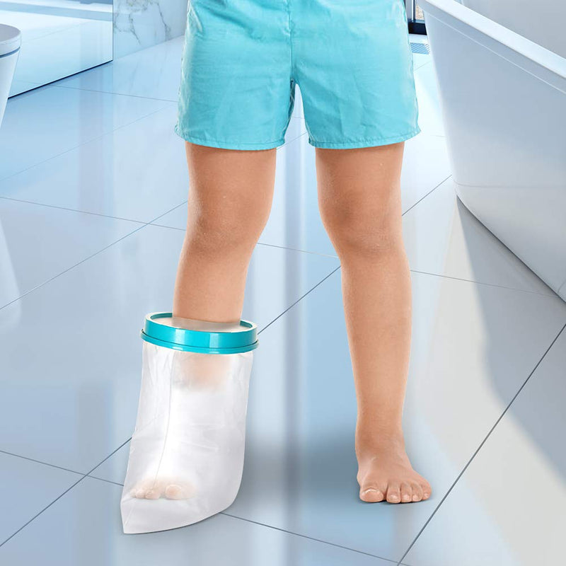 DOACT Kids Leg Cast Cover for Shower Bath, Waterproof Cast Protector for Foot, Keep Cast Bandage Dry, Watertight Cast Bag for Wound Foot Ankle Orthopedic Boot, Leg 31cm - NewNest Australia