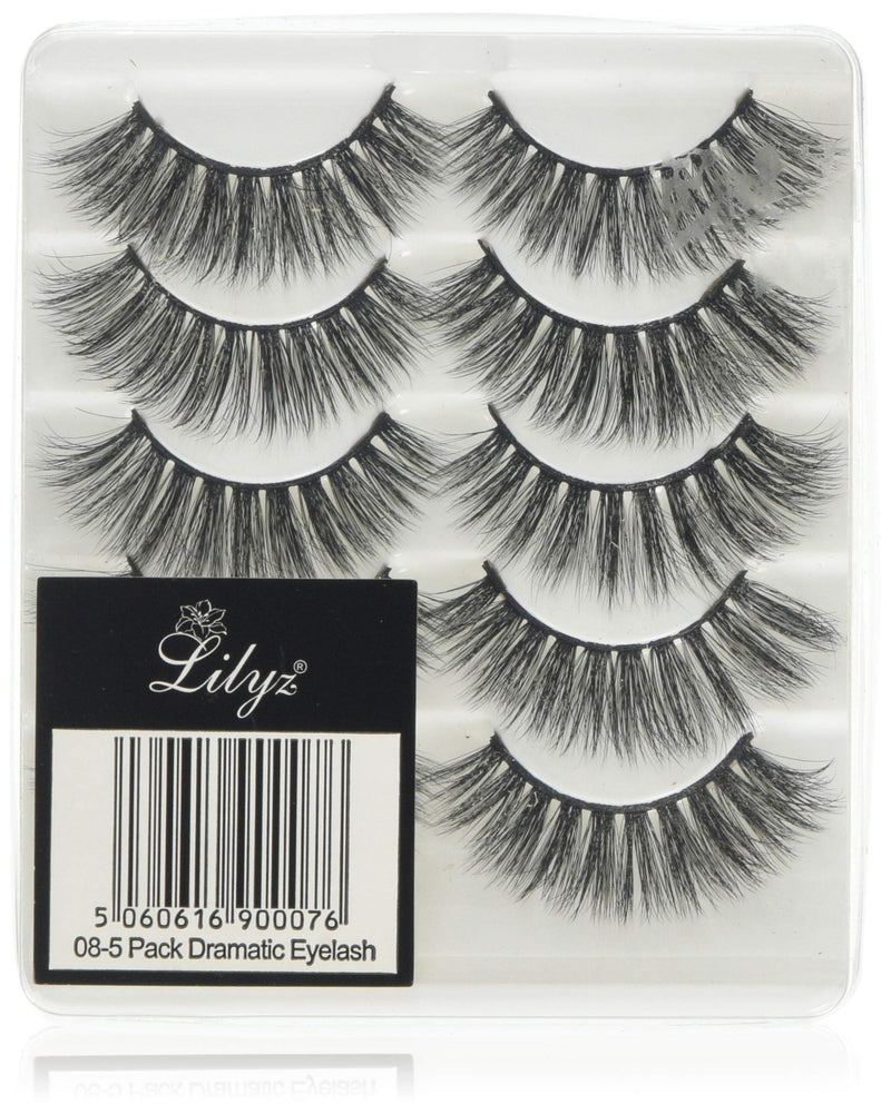 Lilyz Pack of Dramatic Eyelash, Number-08, Pack of 5 - NewNest Australia