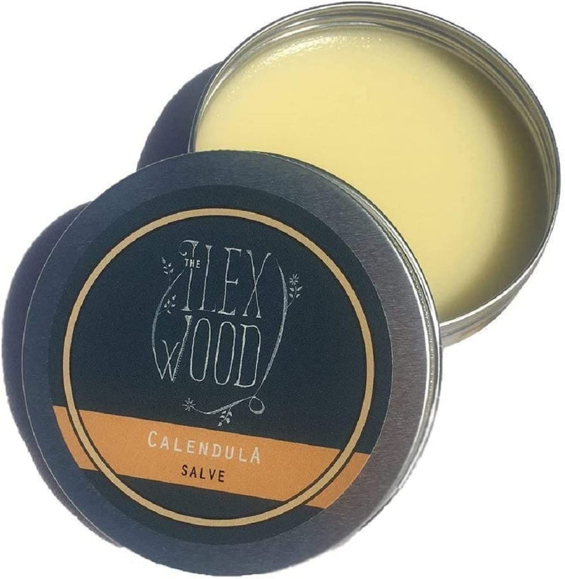 Vegan Calendula Salve - all natural vegan balm, soothes rashes, itching, dry skin, eczema, chapped hands, palm oil free, cruelty free, plastic free, moisturising, handcrafted in the UK - 100ml - NewNest Australia