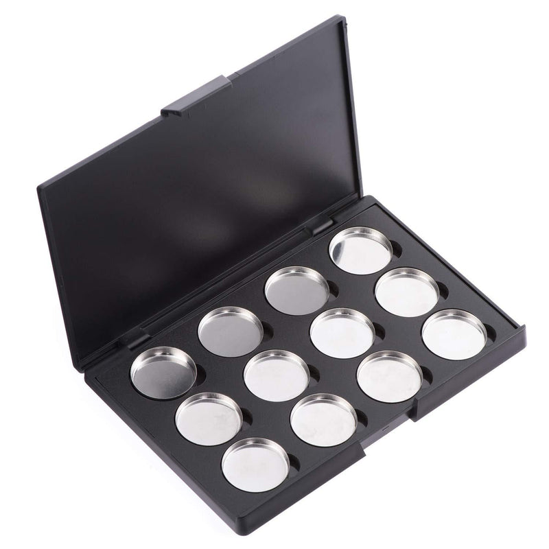 Allwon Empty Magnetic Eyeshadow Makeup Palette with 12Pcs 26mm Round Metal Pans - NewNest Australia