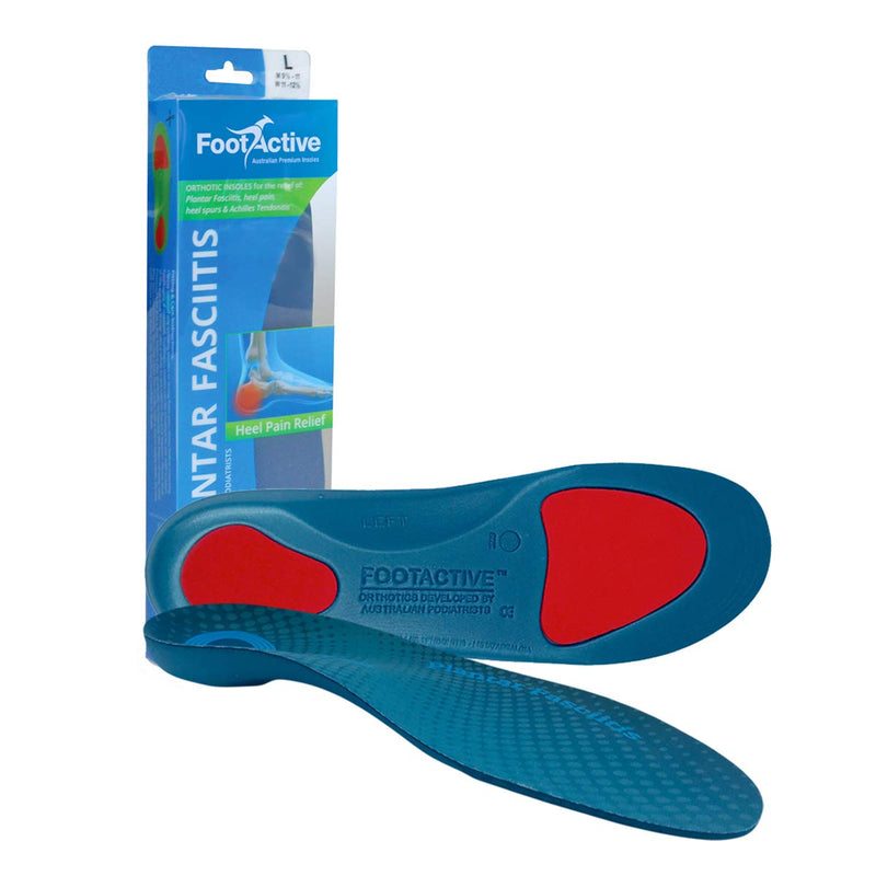 PLANTAR FASCIITIS Insoles by FOOTACTIVE | Full-Length Arch Support Orthotic Insoles | Relieves Plantar Fasciitis, Heel Pain, Foot Pain | Physiotherapist Recommended 7/8.5 UK - NewNest Australia