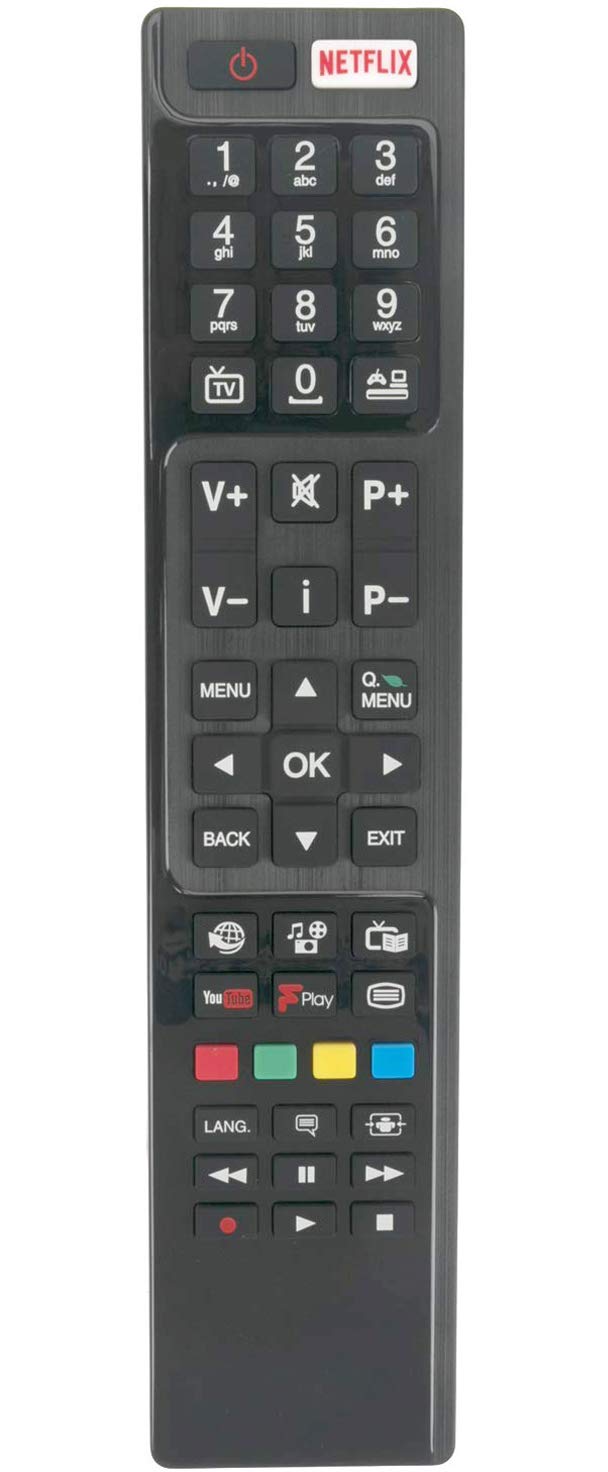ALLIMITY RC4848F Remote Control Replacement for Bush 30094759 DLED32287HDCNTDFVP LED49292UHDFVP DLED49278HDCNTDFVPA LED24265DVDCNTDFVP ED40292UHDFVP LED40287FHDCNTDFVP DLED55287FHDCNTD - NewNest Australia