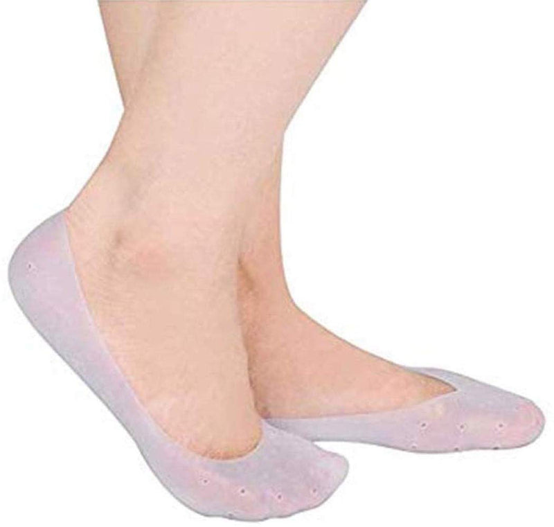 Pedimend Full Length Silicone Gel Breathable Moisturizing Foot Socks | for Dry/Cracked Skin | Remove Calluses Corns | Prevent Plantar Fasciitis & Metatarsalgia (Large) Large - NewNest Australia