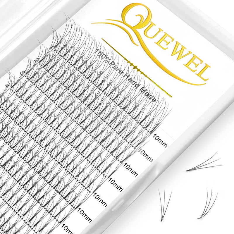 Premade Fan Volume Lash Extensions 3D 0.07C 10mm Russian Pre Made Fan Lashes | 3D 4D 5D 6D 0.07/0.10 C/D Curl 8-15mm | Long Lasting | Easy Application（3D 0.07C 10mm） 10 mm 3D-0.07C- Curl - NewNest Australia