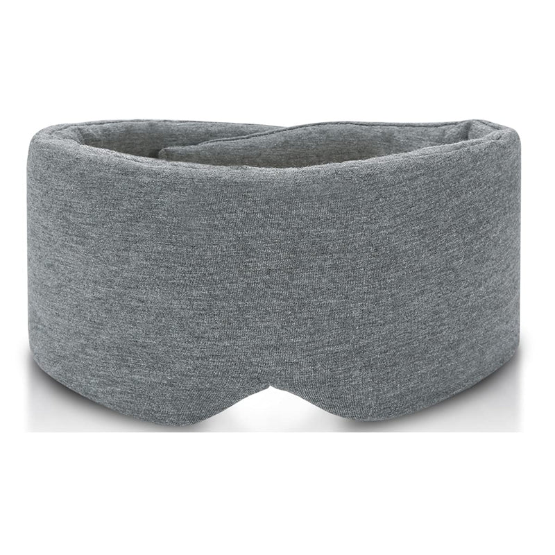 Handmade Cotton Sleep Mask - New Design Light Blocking Sleeping Eye Mask Soft and Comfortable Eye Shape Blinder Blindfold Airplane with Pouch for Nap Sleeping Travel for Women Men Kids(Gray Modal) Upgraded Gray - NewNest Australia