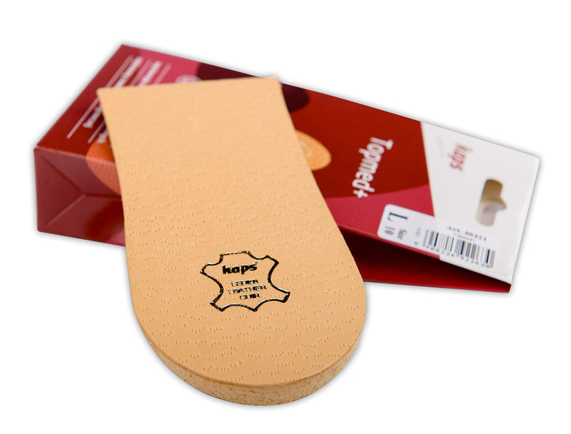 1 x Heel Raise, Heel Lift Elevator, Heel Pad, Orthotic Wedge, Many Widths and Heights, Leather Cover, Kaps Topmed Plus, Supplied to NHS, 1 Piece (Height 30 mm / 1.2 inch - Size M) height 30 mm / 1.2 inch - size M - NewNest Australia