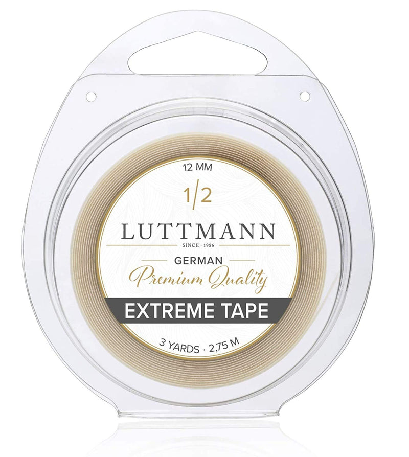 LUTTMANN® Extreme Tape 12 mm Premium Quality Extreme Hold Adhesive Tape Adhesive Roll Lace Front Transparent for Hair Systems, Hairpieces, Wigs, Toupets & Extensions - NewNest Australia
