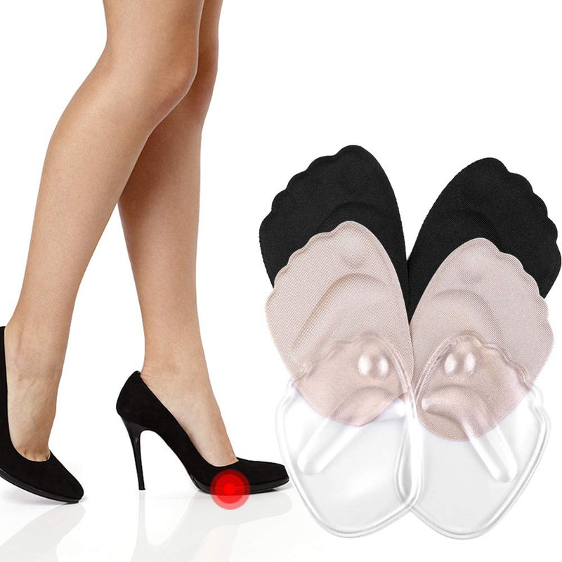 Gel Ball of Foot Cushion, 3 Pairs High Heels Shoes Inserts Forefoot Pads Foot Pain Relief Metatarsal Pads Reusable Ball of Foot Cushion for Women (Mixed Color 3 Pairs) Mixed Color 3 Pairs - NewNest Australia