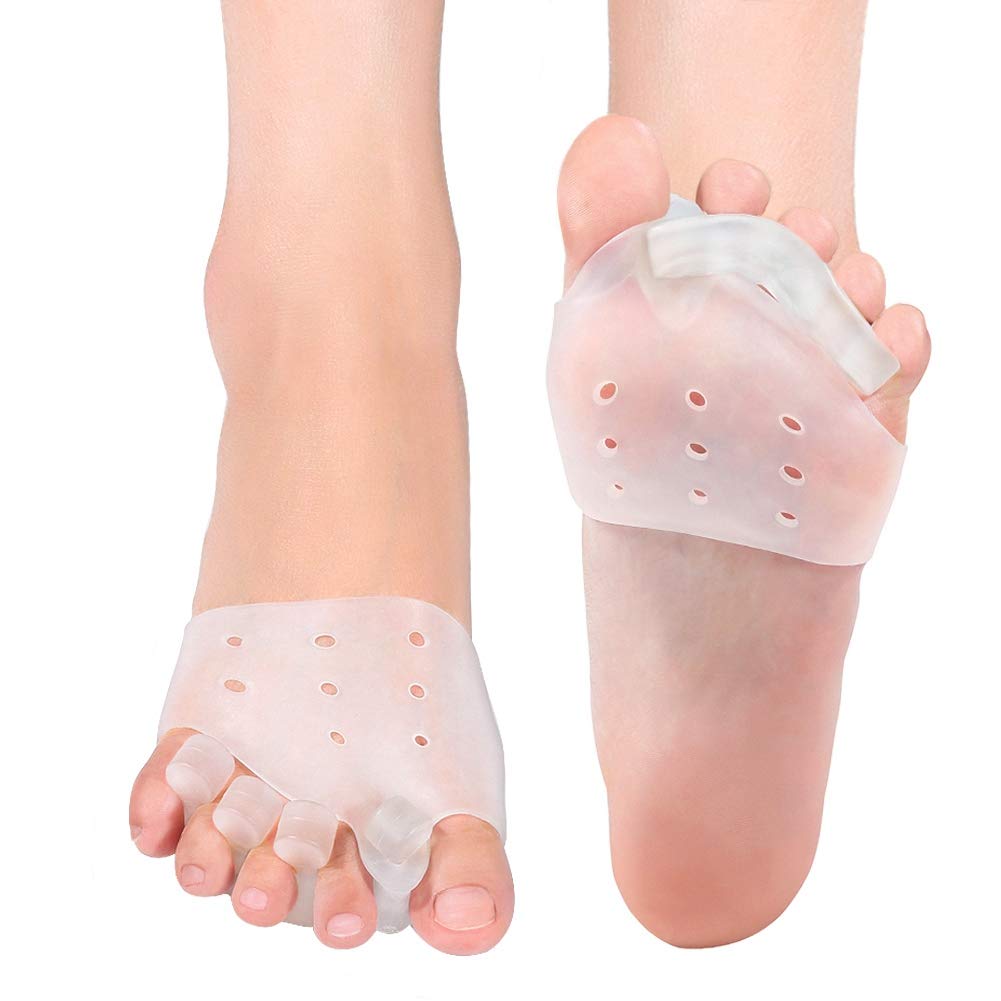 Toe Separators and Metatarsal Pads for Yoga, Walking and Dancing, Bunion Corrector Toe Straighteners for Day & Night, Instant Therapeutic Bunion Relief, 2 Pairs Toe Alignment for Indoor and Outdoor - NewNest Australia