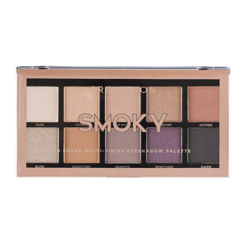 Profusion Cosmetics Smoky 10 Shade Eyeshadow Palette, Multicolour - NewNest Australia