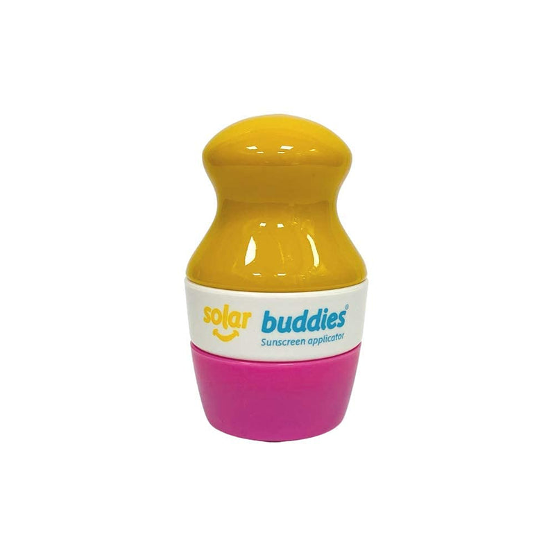 Solar Buddies Refillable Roll On Sponge Applicator For Kids, Adults, Families, Travel Size Holds 100ml Travel Friendly for Sunscreen, Suncream and Lotions Pink - NewNest Australia