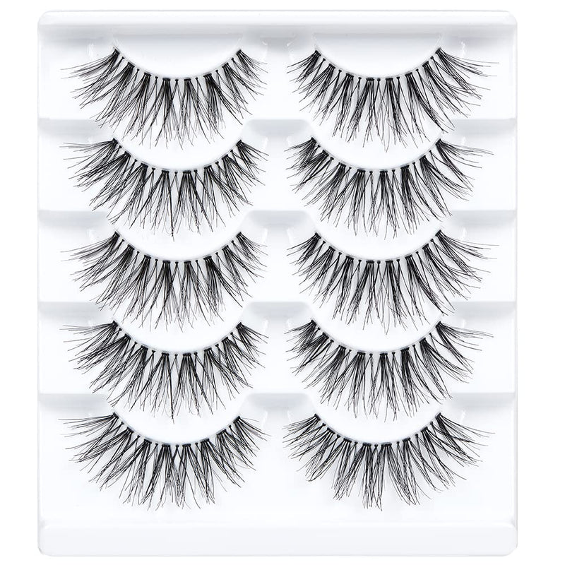 Ardell False Eyelashes Wispies 113 5 Pairs Multipack Black Medium Volume Extra Long Length Crisscross Feathering Curl Invisiband Comfortabel Wear Vegan-Friendly Cruelty-Free Eyelashes 10 Count (Pack of 1) - NewNest Australia