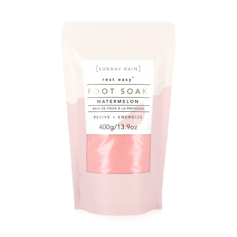 Sunday Rain Rest Easy Luxury Energizing Tropical Foot Soak with Fruity Watermelon Fragrance, 400g, (Pack of 1) - NewNest Australia