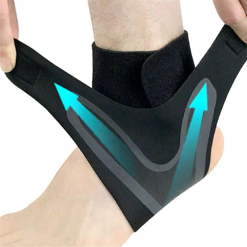 Ankle Brace Support Sleeve, Adjustable Breathable Elastic Anti-Sprain Ankle Brace Sleeve, for Basketball Sports Joint Pain Injury Recovery, Arch Support, Foot Ankle Swelling, Heel Spurs, 1 Pair (XL) XL - NewNest Australia