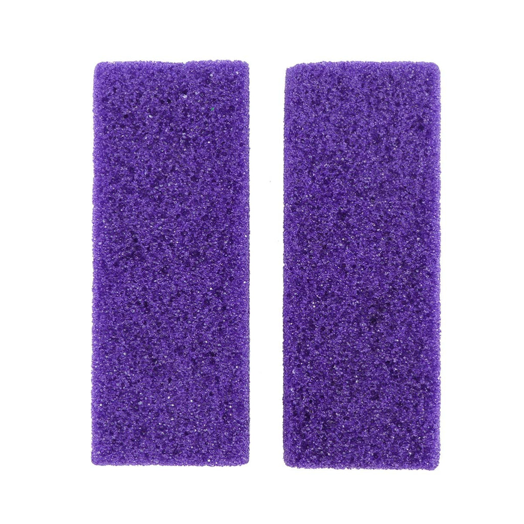 SUPVOX Foot Pumice Stone Block Foot Care Exfoliator Pedicure Tool Callus Remover Scrubber Dead Hard Skin Remover Cleaner 2PCS (Purple) - NewNest Australia