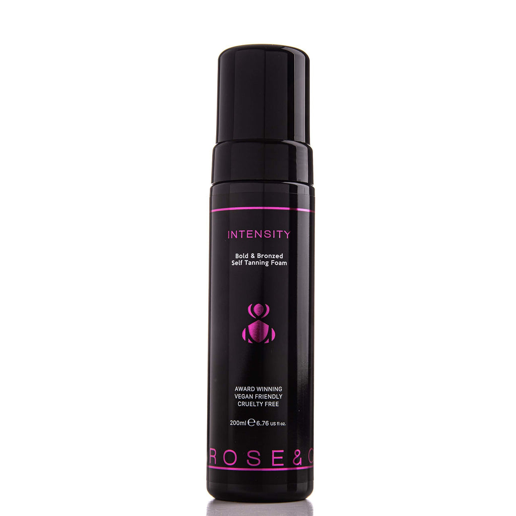 Rose & Caramel Intensity Dark Bronzed Self Tanning Mousse 200ml. Bronze, Sunless Self Tanner, Hydrating & Longlasting. Dark Fake Tan - NewNest Australia