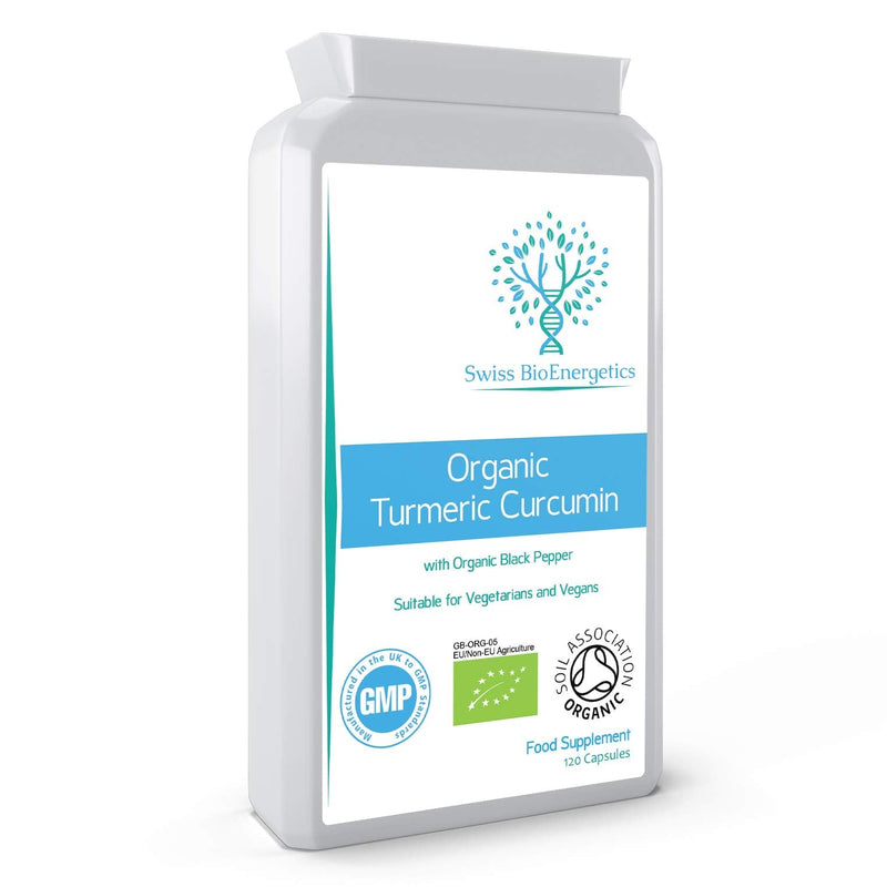Organic Turmeric Curcumin 1000mg daily dose plus Organic Black Pepper - High Potency - 120 Veg Capsules - UK Manufactured Certified Organic, Non-GMO & Gluten Free - Suitable for Vegetarians and Vegans - NewNest Australia