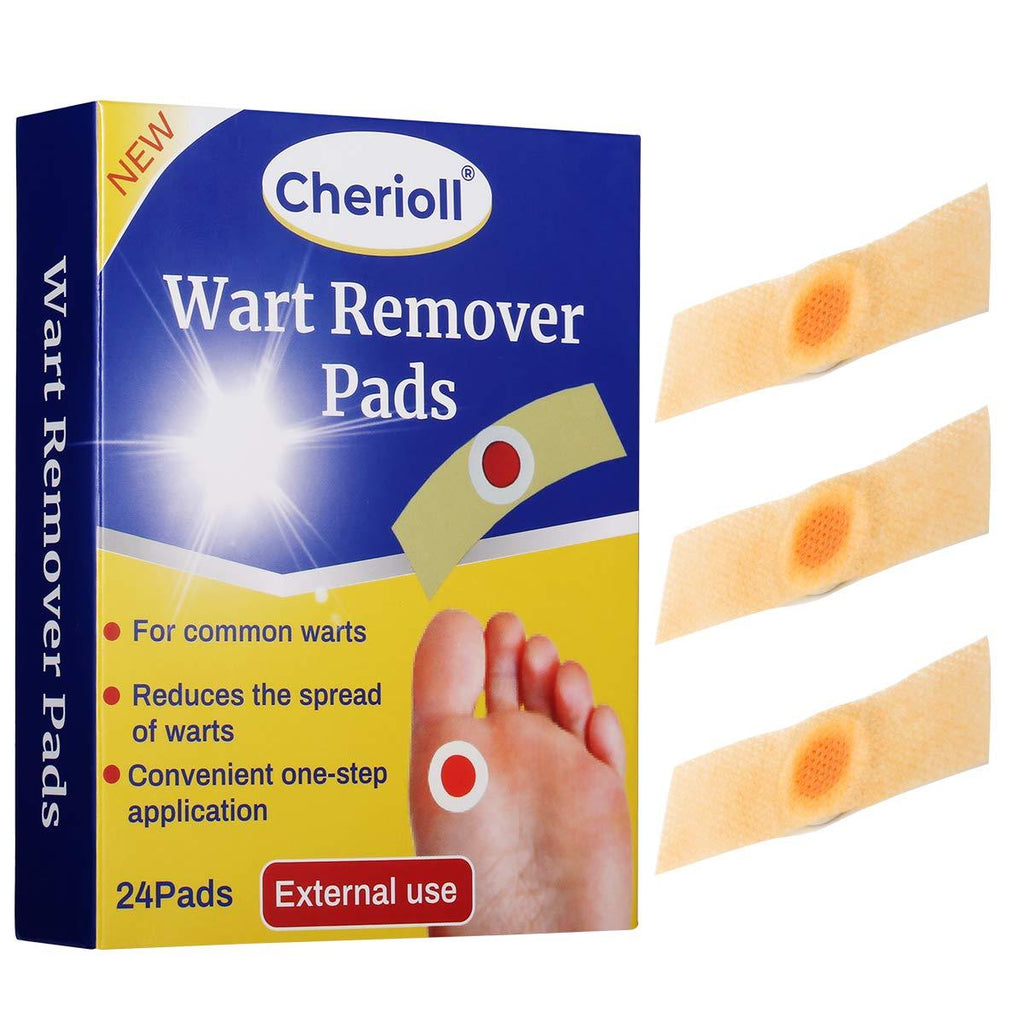 Wart Remover, Wart Removal Plasters Pad, Foot Corn Removal Plaster with Hole, Feet Callus Remove, Soften Skin Cutin Sticker Cure Toe Protector, Relief Pain Removal Warts Plaster 24 Pcs/Box - NewNest Australia