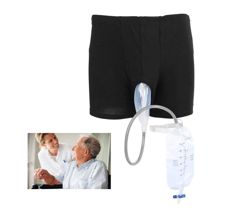 Urine Bag Pants, Urine Collectors, Urine Bag Pants Men's Wearable Incontinence Pants Urinal System With Collection Bag Portable Leak proof Pee Catheter Holder Prevent Embarrassing For The Elderly - NewNest Australia